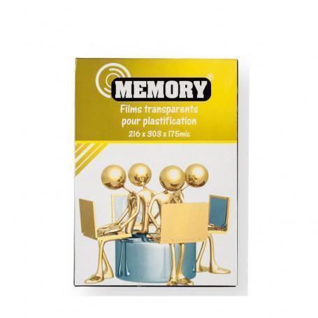 Plasification A4 MEMORY pack de 100 (PL100-A4) - prix MAROC 