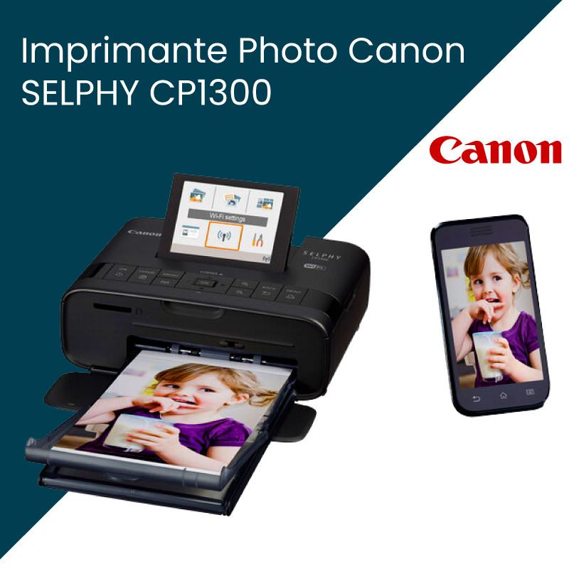 Imprimante Photo Canon Selphy CP1300 USB WiFi Noir