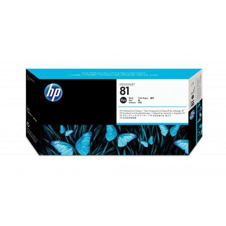 Cartouche  HP  HP 81 tête d'impression encre teintée noir et dispositif de nettoyage de tête d'impression DesignJet prix maroc