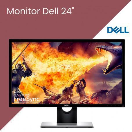 Ecrans  DELL  Moniteur DELL SE2417HGX LED display 61 cm (24") 1920 x 1080 pixels Full HD LCD Noir prix maroc