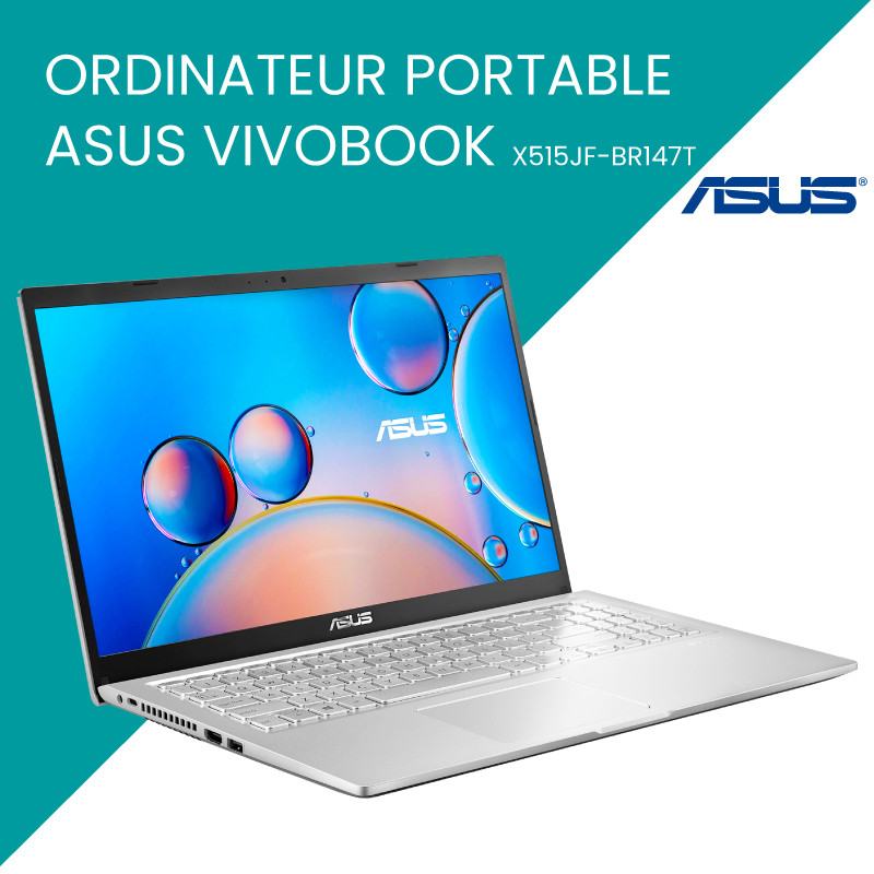 PC Portable  ASUS  ORDINATEUR PORTABLE ASUS VIVOBOOK X515JF-BR147T prix maroc
