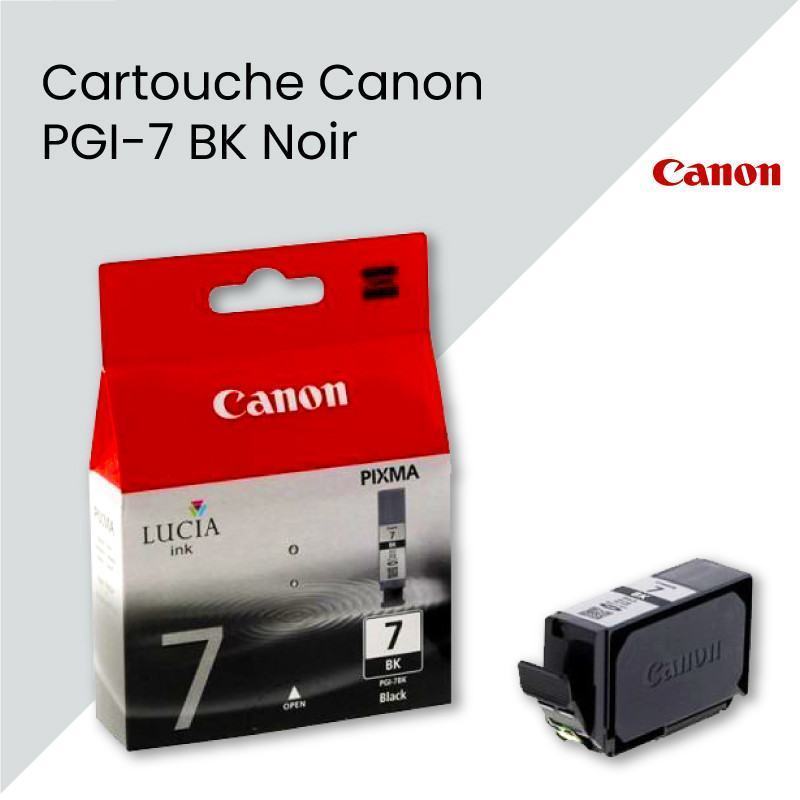 Cartouche Canon PGI-7 BK Noir (2444B001AA) - prix MAROC 