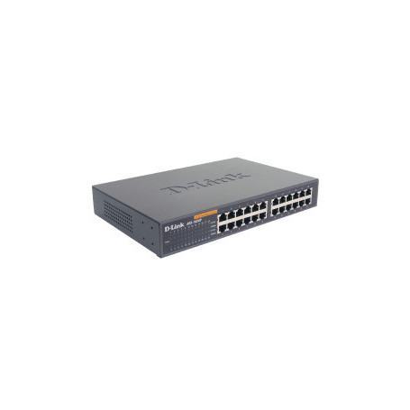 D-Link 24-port 10/100M NWay Desktop - Internal PSU (incl. 19" rack mount kit) Non-géré (DES-1024D) - prix MAROC 
