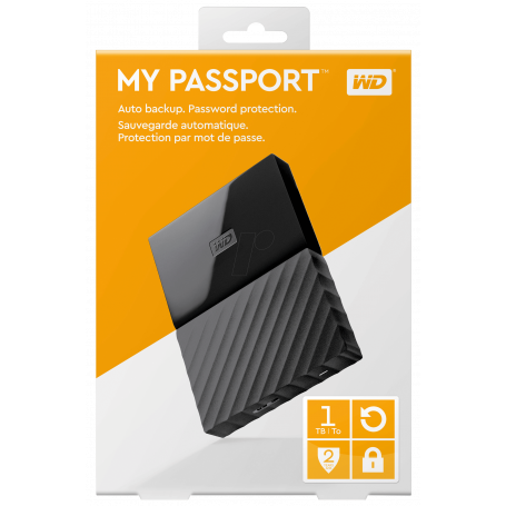 Disque externe  WESTERN DIGITAL  Western Digital - Disque dur My Passport 1 To. Noir prix maroc