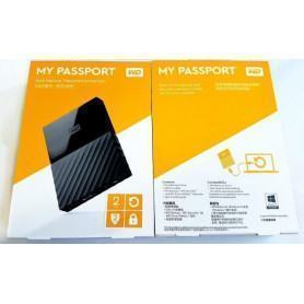 DISQUE DUR EXTERNE WESTERN DIGITAL MY PASSPORT - 2 To - USB 3.0 (WDBYFT0020BBK) - prix MAROC 