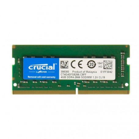 RAM  CRUCIAL  BARRETTE MEMOIRE RAM CRUCIAL 4GB DDR4 2666MHZ prix maroc