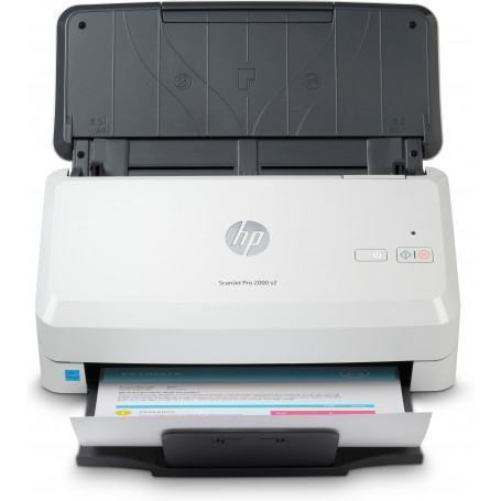 HP Scanjet Pro 2000 s2 Alimentation papier de scanner 600 x 600 DPI A4 Noir, Blanc (6FW06A) - prix MAROC 