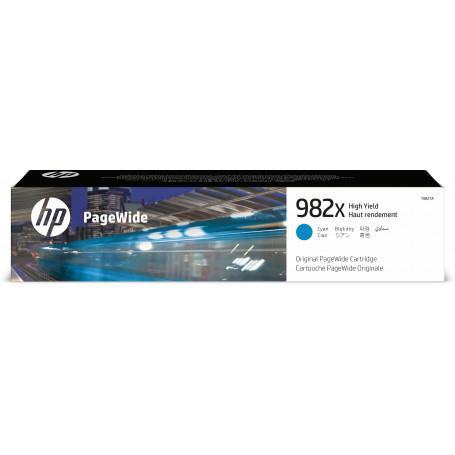 HP Cartouche d’encre cyan PageWide 982X grande capacité authentique (T0B27A) - prix MAROC 