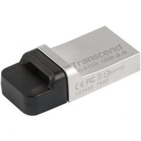 Clé USB  TRANSCEND  TRANSCEND OTG 32GB JetFlash 880 - Silver Plating prix maroc