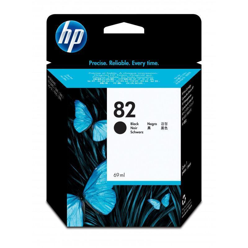 Cartouche  HP  HP DesignJet 82 cartouche d'encre noire, 69 ml prix maroc