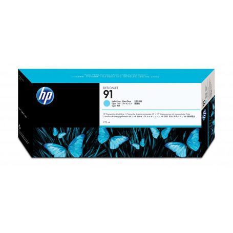 Cartouche  HP  HP 91 DesignJet cartouche d'encre pigmentée cyan clair, 775 ml prix maroc
