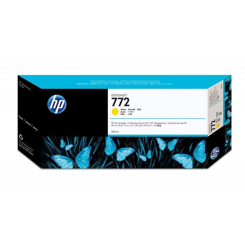 Cartouche  HP  HP 772 cartouche d'encre DesignJet jaune, 300 ml prix maroc