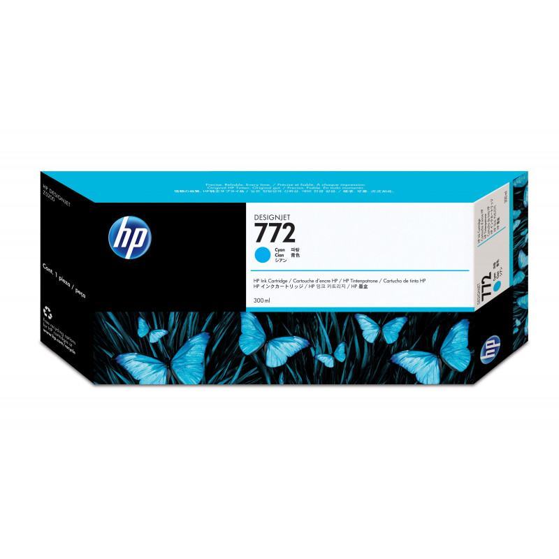 HP 772 cartouche d'encre DesignJet cyan, 300 ml (CN636A) à 1 751,00 MAD - linksolutions.ma MAROC