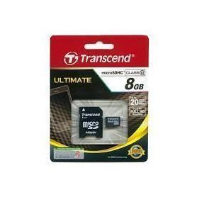 8GB MicroSDHC CARD (Class10) w/adapter (TS8GUSDHC10) - prix MAROC 