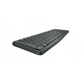 Clavier et Souris  LOGITECH  Mk235 wireless Keyboard and Mouse - GREY FRA - prix maroc
