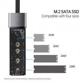 Boitier SSD Netac M.2 SATA SSD USB 3.0 TYPE C (WH21) (NT07WH21-30C0) - prix MAROC 