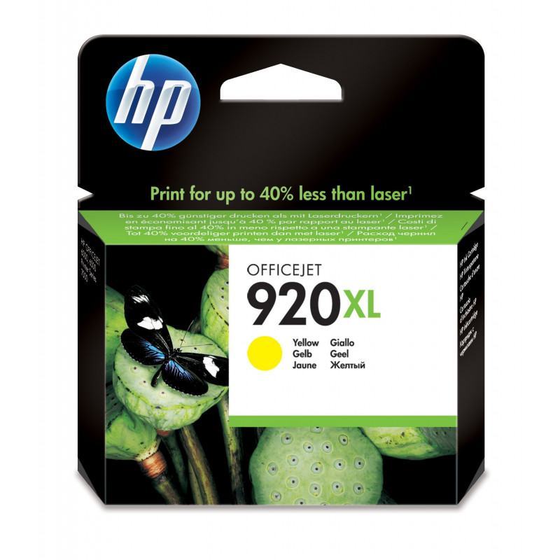 Cartouche  HP  HP 920XL cartouche d'encre jaune grande capacité authentique prix maroc