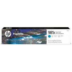HP 981X cartouche PageWide Cyan grande capacité authentique (L0R09A) à 2 212,00 MAD - linksolutions.ma MAROC