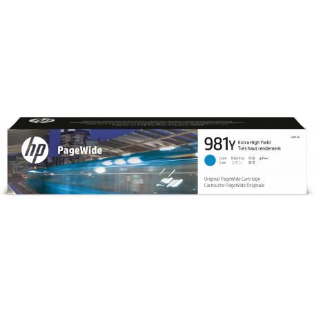 HP 981Y cartouche PageWide Cyan extra grande capacité authentique (L0R13A) - prix MAROC 