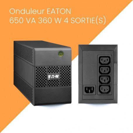 Eaton 5E650I alimentation d'énergie non interruptible Interactivité de ligne 650 VA 360 W 4 sortie(s) CA