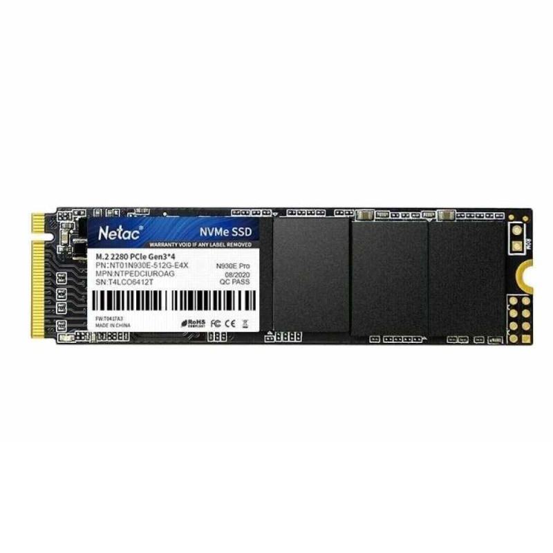 NETAC 512GB SSD NVMe M.2 2280 PCle Gen 3X4 (NT01N930E-512G-E4X) à 817,00  MAD MAROC