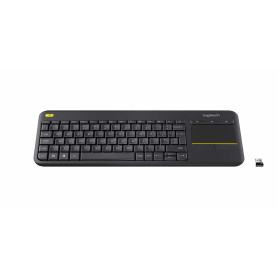 Logitech Wireless Touch Keyboard K400 Plus clavier RF sans fil AZERTY Français Noir (920-007129) - prix MAROC 