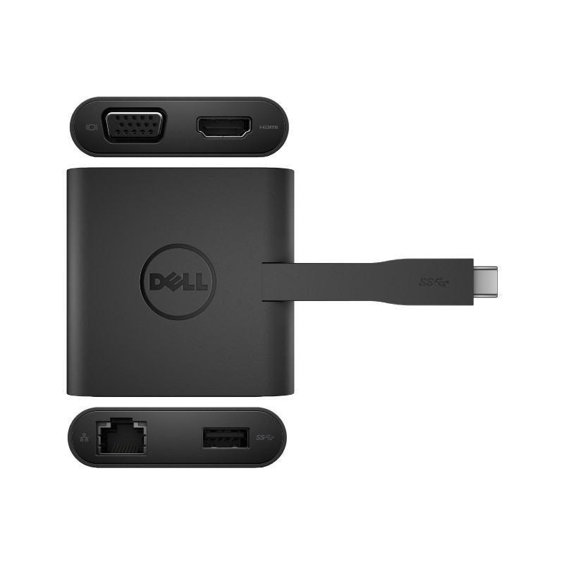 DELL  DA200 Noir USB Type-C 
