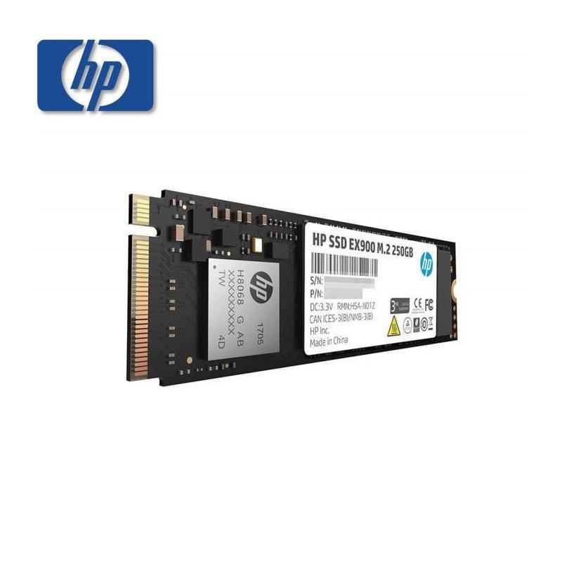 Disque dur interne HP EX900 M.2 NVMe 250GB SSD (2YY43AA) - prix MAROC 