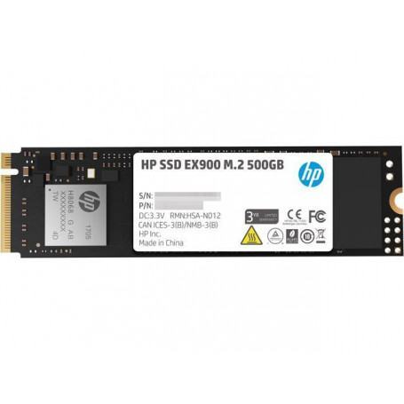 Interne SSD  HP  Disque dur interne HP EX900 M.2 NVMe 500 Go SSD prix maroc