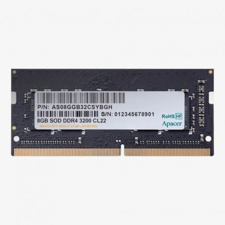 RAM  APACER  Barrette Memoire 8GB DDR4 3200 SODIM prix maroc
