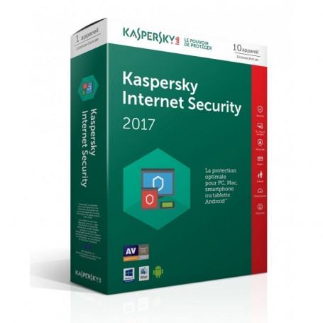 Kaspersky Internet Security 2017 10 postes Multi-Devices (KL1941FBKFS-7MAG) à 655,00 MAD - linksolutions.ma MAROC