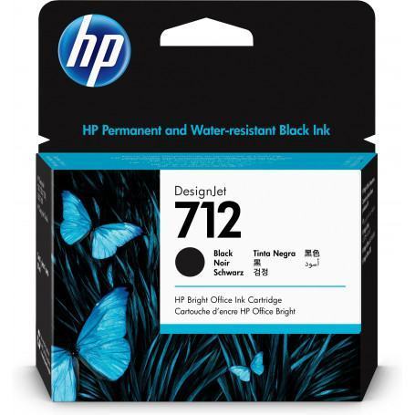 Cartouche  HP  HP Cartouche d'encre DesignJet 712, noir, 80 ml prix maroc