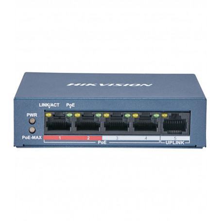 HIKVISION 5 Ports switch 10/100 POE 12M. (DS-3E0105P-E-M-B) - prix MAROC 