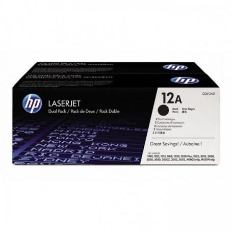 Consommables  HP  HP Q2612AD - Toner 12A 2-pack Noir Original LaserJet Toner s prix maroc
