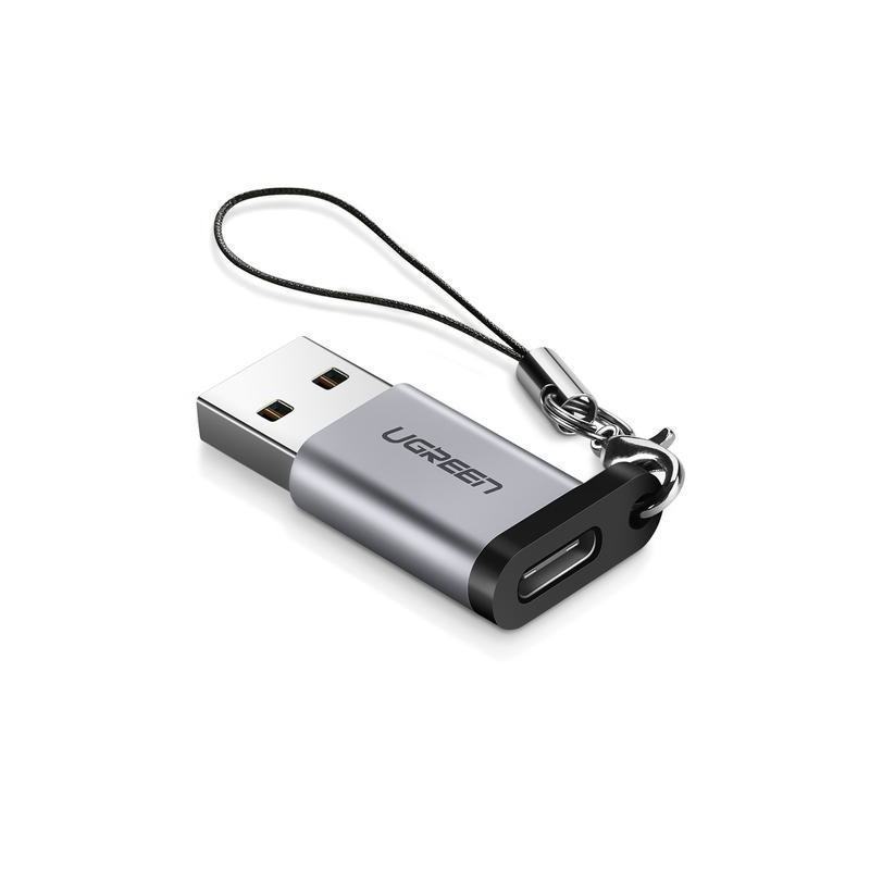Adaptateur  UGREEN  Ugreen 50533 changeur de genre de câble USB-A USB-C Argent prix maroc