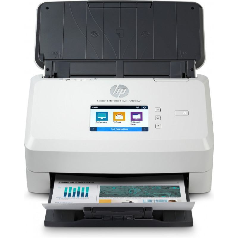 HP Scanjet Enterprise Flow N7000 Alimentation papier de scanner 600 x 600 DPI A4 Blanc (6FW10A) - prix MAROC 