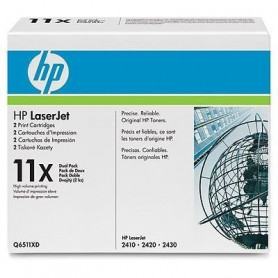 Consommables  HP  HP LaserJet 2400 Crtg Dual Pack Q6511XD prix maroc