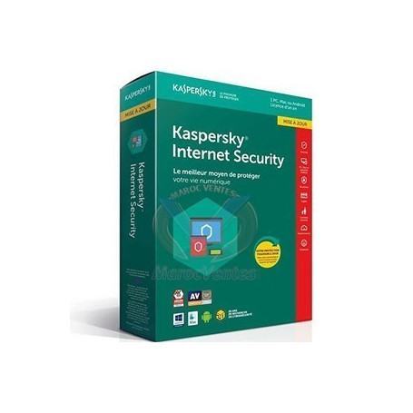 Kaspersky Internet Security 2018 Pour 10 postes Multi­Devices (KL1941FBKFS-­8MAG) - prix MAROC 