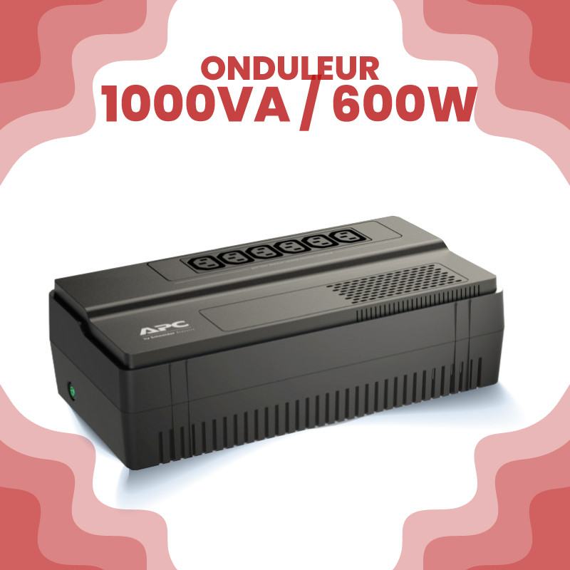 Onduleur Parafoudre APC Back-UPS 1000VA/600W (BV1000I) à 1 112,50 MAD -   MAROC