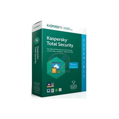 Kaspersky Total Security 2018  pour 5 postes Multi­Devices (KL1919FBEFS­-8MAG) à 304,00 MAD - linksolutions.ma MAROC