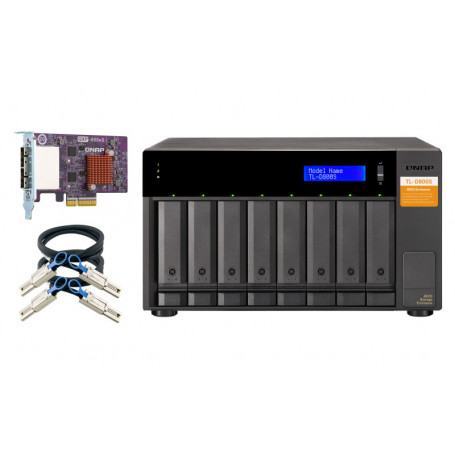 QNAP Boîtier de disques de stockage TL-D800S - Serveur NAS de 8 BAIES (TL-D800S) - prix MAROC 
