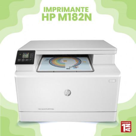Imprimante HP Laser M182n Couleur MFP 3en1 A4 Réseau (7KW54A) à 3
