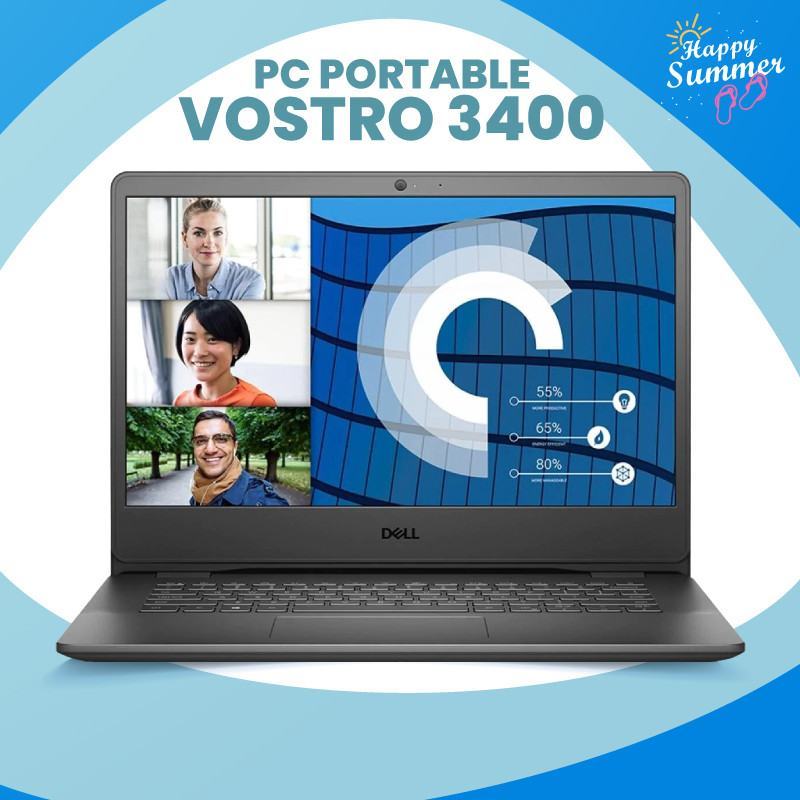 PC Portable  DELL  DELL Vostro Notebook 3400 i5-1135G7 14 FHD 8GB 1TB Freedos prix maroc