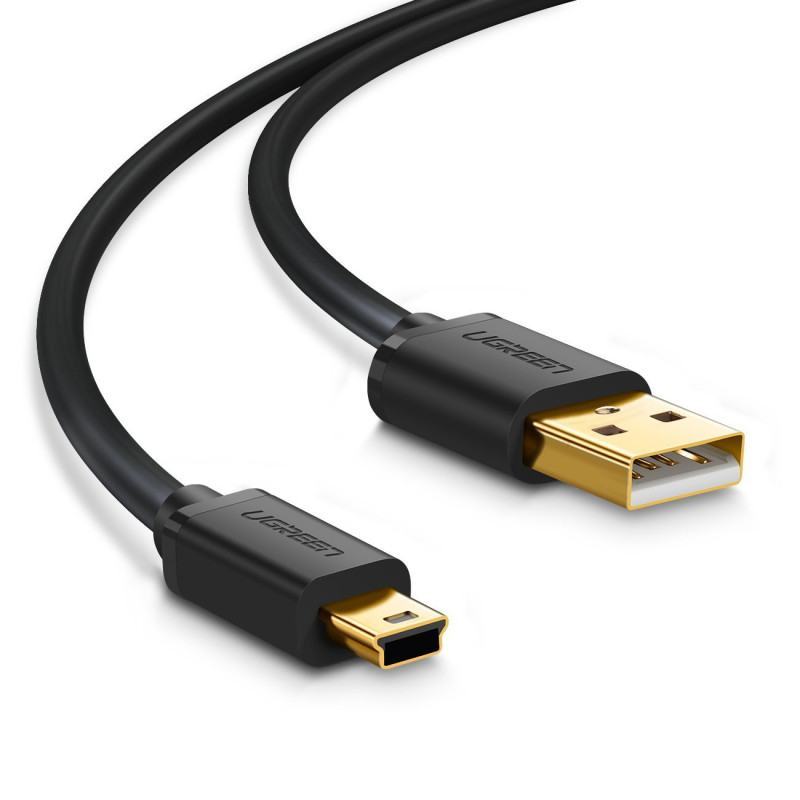 Câble USB 2.0 vers Mini USB 5 Pin 1M - 10355 UGREEN (10355) - prix MAROC 