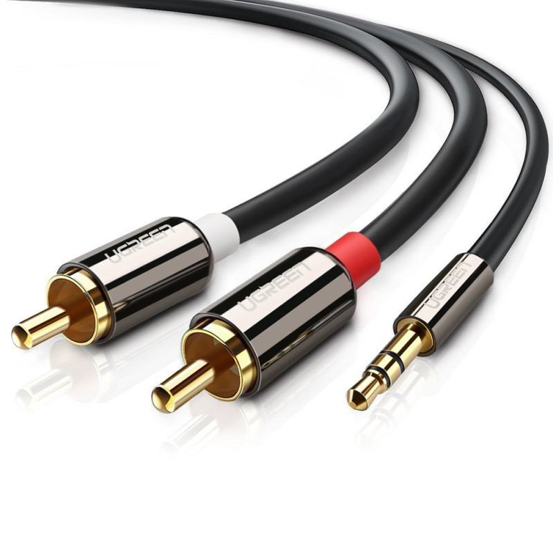 Câble Audio 3.5mm Mâle vers RCA Mâle 2M - 10584 UGREEN (10584) - prix MAROC 