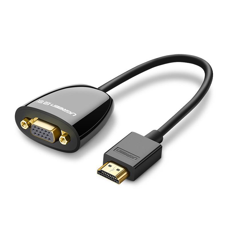 Ugreen 40253 câble vidéo et adaptateur 0,25 m HDMI Type A (Standard) VGA (D-Sub) Noir (40253) - prix MAROC 