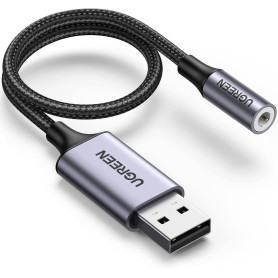 Câble USB-A vers port audio jack 3.5 mm - 30757 UGREEN (30757) - prix MAROC 