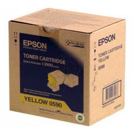 Toner jaune Epson Séries AcuLaser C3900N/ CX37DN (6 000 p) (C13S050590) - prix MAROC 