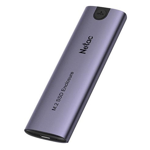 NETAC BOITIER WH51 M2 NVME/SATA SSD,USB 3.1 GEN2 10GBS USB-C (NT07WH51-32C2) - prix MAROC 