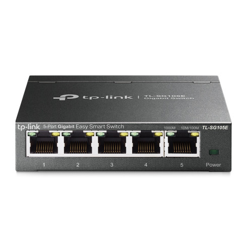 TP-Link TL-SG105E commutateur réseau Géré L2 Gigabit Ethernet (10/100/1000) Noir